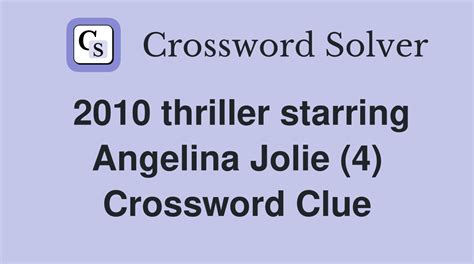 actress jolie crossword clue|More.